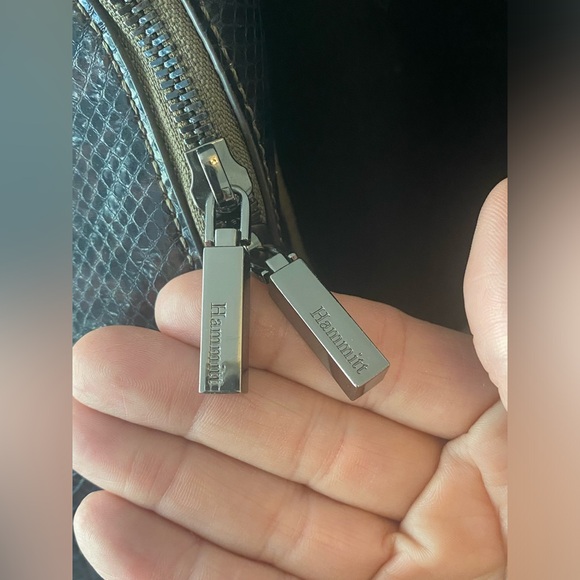 New Hammitt Backpack - Hunter Medium Olivine snake-embossed leather - Picture 4 of 12